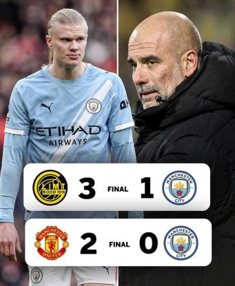 Kết quả thi đấu không tốt gần đây của Man City. 
